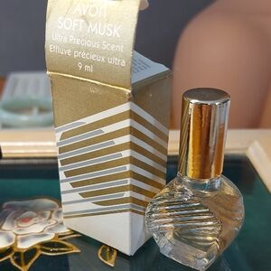 Vintage Avon Mini Soft Musk 9ml Perfume Bottle Full